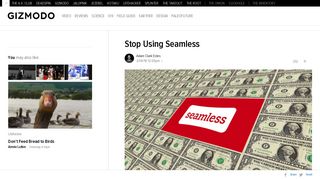 Stop Using Seamless - Gizmodo