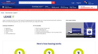 Store Services - Lease IT - Sears Hometown Stores