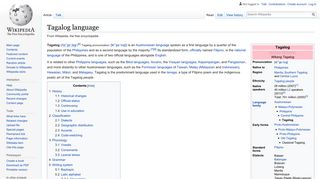 Tagalog language - Wikipedia