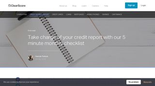 Take charge of your credit report in 5 minutes | ClearScore