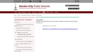 Technology Toolbox / SchoolDude Login - Start Here