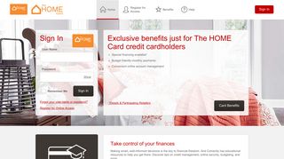 The HOME Card credit card - Manage your account - Comenity
