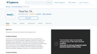 TimeTec TA Reviews and Pricing - 2020 - Capterra