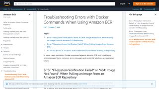 Troubleshooting Errors with Docker Commands When Using ...