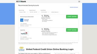 United Federal Credit Union Online Banking Login - CC Bank