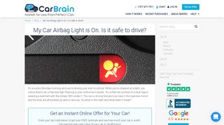 Why Car Airbag Light is on? Is it safe to drive? - CarBrain