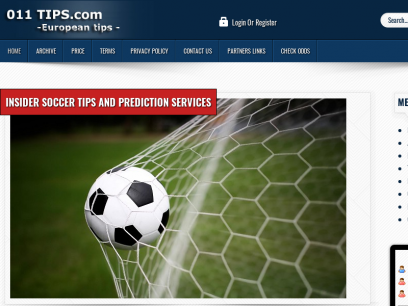 Insider soccer tips - profesional service for betting help.  - 01