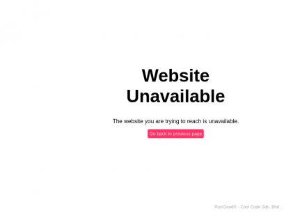Website Unavailable