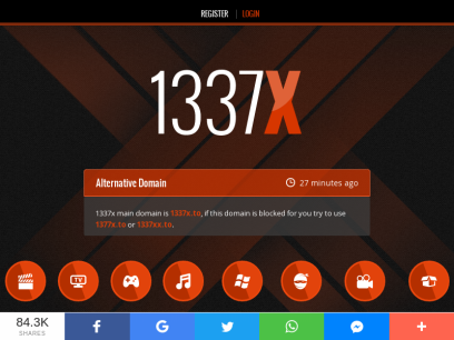 1337x | Free Movies, TV Series, Music, Games and Software
