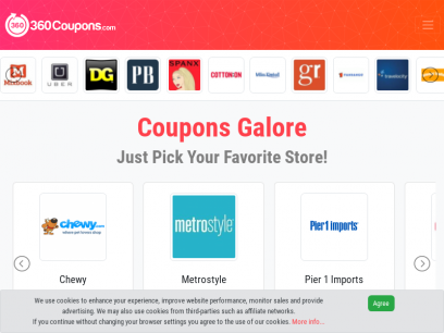 360Coupons.com - Coupons Galore for 2021!