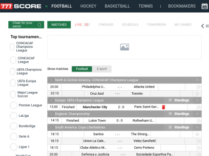 󾟔 Livescore • Live football scores • Flashscores • Soccer results today ► 777score.com