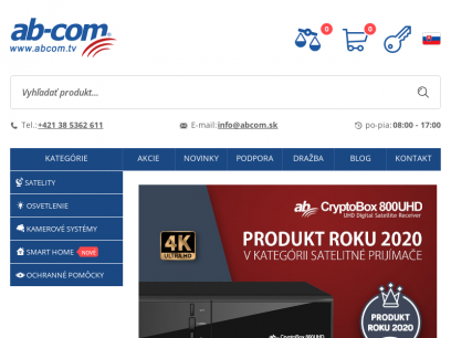 ABCOM.tv | E-Shop | Veľkoobchod satelitnej a inej techniky