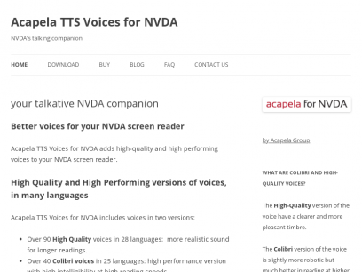 acapela tts voices for nvda