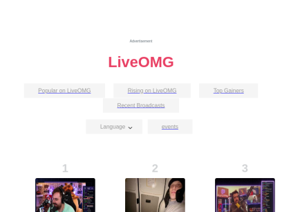 LiveOMG - Live Video Streams. Periscope, YouNow, Vichatter, Smotri