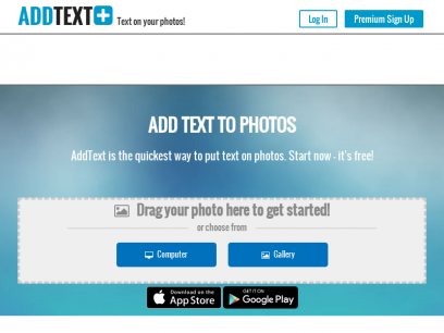 AddText &mdash; Captions for your photos, quick and easy