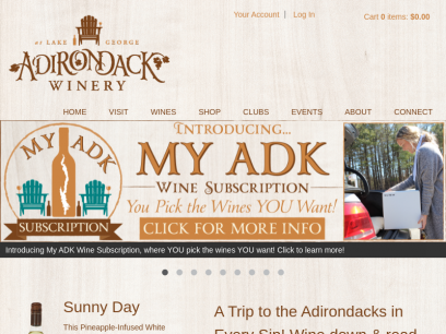 Adirondack Winery - Top Rated Attraction in the Upstate Lake George New York Area