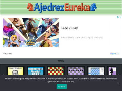 Ajedrez Eureka - El mundo ajedrez en linea