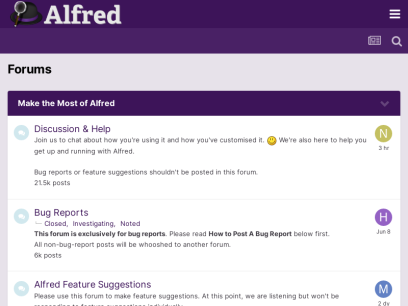 Forums - Alfred App Community Forum