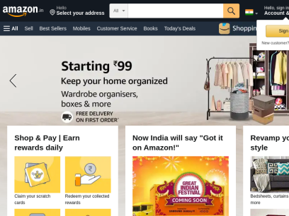 Online Shopping site in India: Shop Online for Mobiles, Books, Watches, Shoes and More - Amazon.in