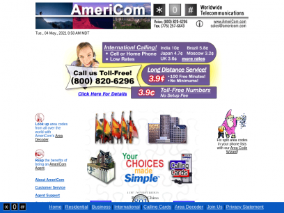 AmeriCom Inc. Telecommunications.