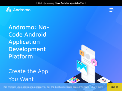 Andromo - Mobile App builder for Android. No coding