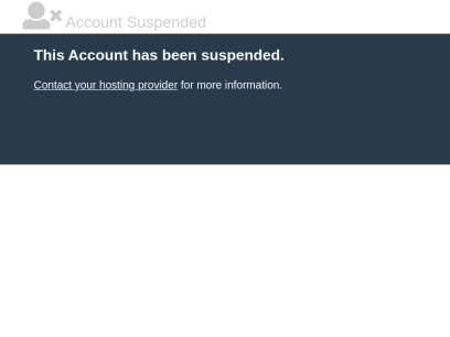 ACCOUNT SUSPENDED