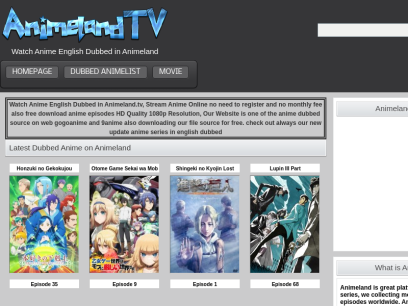 AnimeLand Website Stream Your Favorite Anime Online With Best Alternatives  for 2020