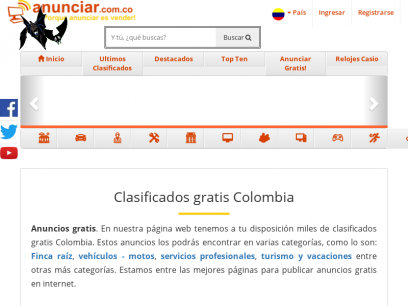 ⭐ Anuncios clasificados gratis | Anunciar Colombia