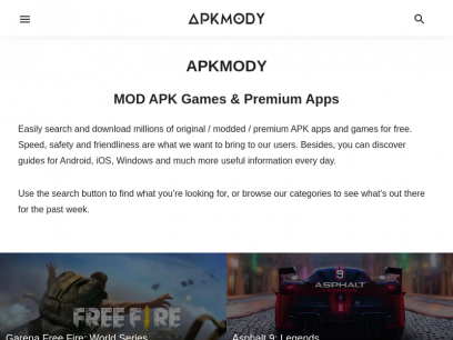 APKMODY - Download MOD APK Games &amp; Premium Apps