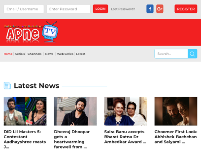 ApneTV Home of Hindi Serials | Dramas | Indian Entertainment