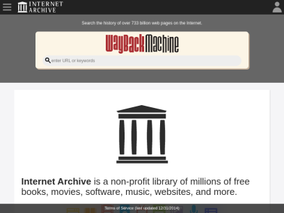 Internet Archive: Digital Library of Free &amp; Borrowable Books, Movies, Music &amp; Wayback Machine