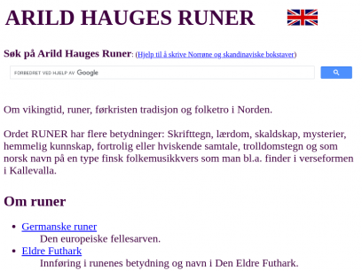 Arild Hauges Runer