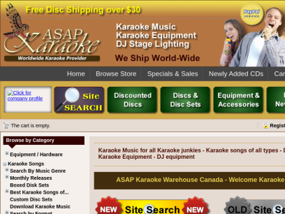 Karaoke Songs  - Karaoke Music - Download Karaoke - Karaoke CD G  - Karaoke Equipment - DJ equipment - AllStar Karaoke - Canadas Karaoke Warehouse 