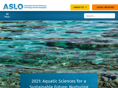 ASLO - Association for the Sciences of Limnology and Oceanography