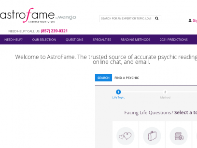 AstroFame: Live Psychic Readers, Tarot Readings and Horoscope