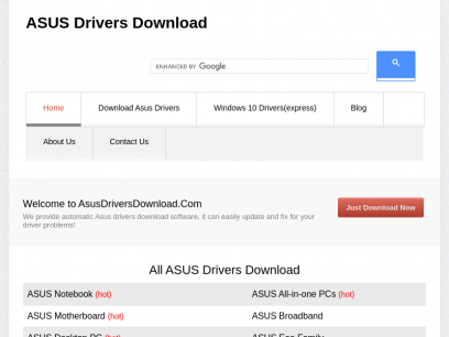 Asus Drivers Download Sites - Download and UPdate Asus Drivers from AsusDriversDownload.com