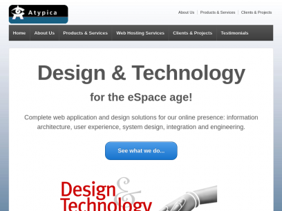 Atypica Inc. &#124; Design &amp; Technology for the eSpace Age