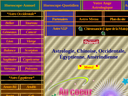 Au coeur de l'Astrologie:Astrologie,Chinoise,Occidentale, Égyptienne