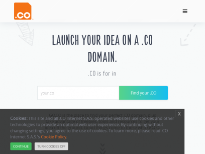 GO.CO | Official Website for the .CO domain |Learn About .CO
