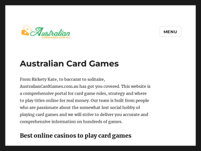 Australian Card Games: Guides, sites &amp; tips for real money play