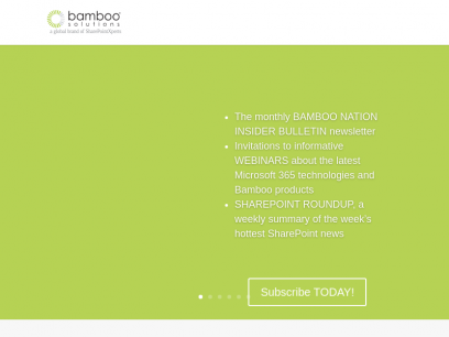 Bamboo Solutions - SharePoint Apps and Web Parts