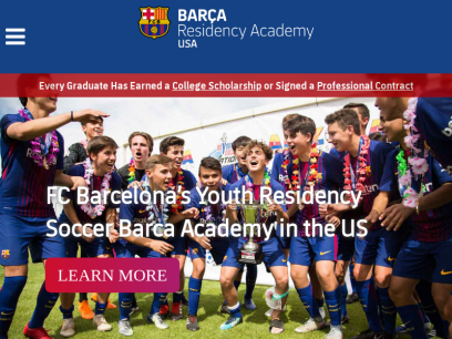 Soccer Residency Academy and Camps | Barca Residency Academy USA