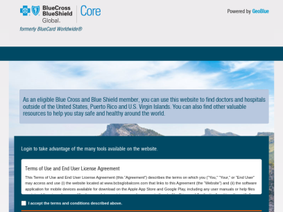 Blue Cross Blue Shield Global Core -- 
Home