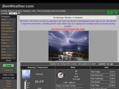 BeeWeather.com - Rutledge, Luverne, Crenshaw County, Alabama Weather Conditions, Weather Cams, Photos... 36049 36071
