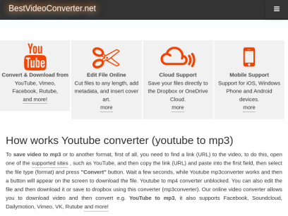 Free YouTube to MP3 converter. YouTube converter to MP3 or MP4