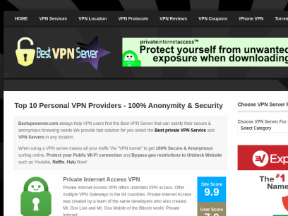 Top 10 Personal VPN Service Providers - Best VPN Server 2020