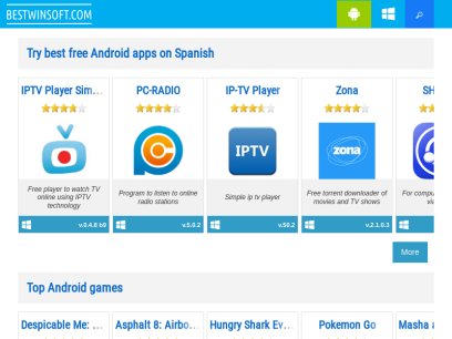 Free software downloads for PC and Android devices