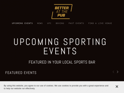 Better at The Pub | What&#39;s On In Your Local Sports Bar