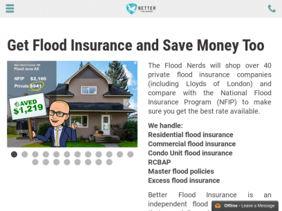 Buy Flood Insurance and SAVE MONEY Too! Get a Free Quote Today.