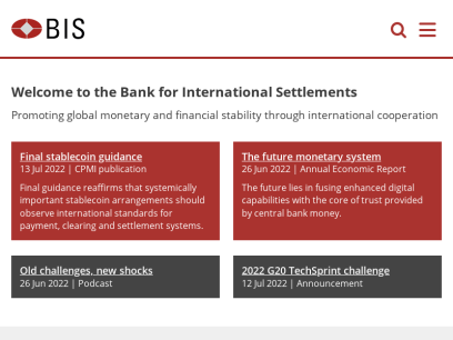Bank for International Settlements